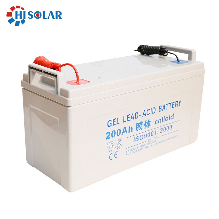 Deep Cycle Lead Acid 12V 200AH Solarsystem-GEL-Batterie für den netzunabhängigen Betrieb