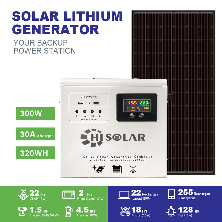 3000W 6000W 1000W tragbarer Solar-Lithium-Generator